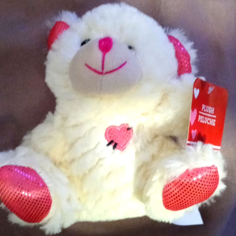 AVAILABLE -Plush Valentines Bear 6" Tall